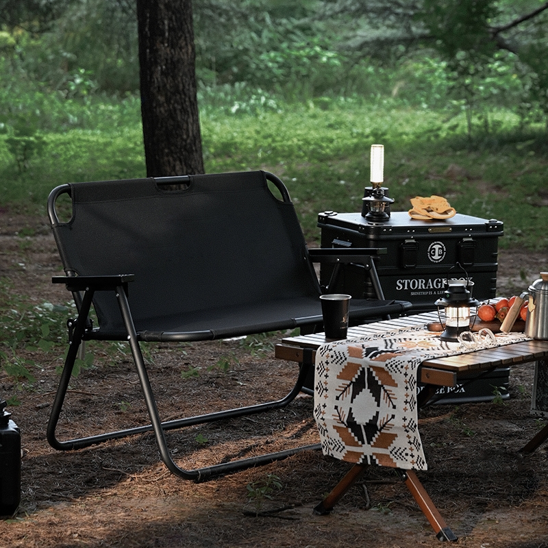 야외 2인 캠핑의자 