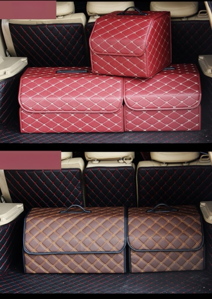 자동차 트렁크 정리함 레드