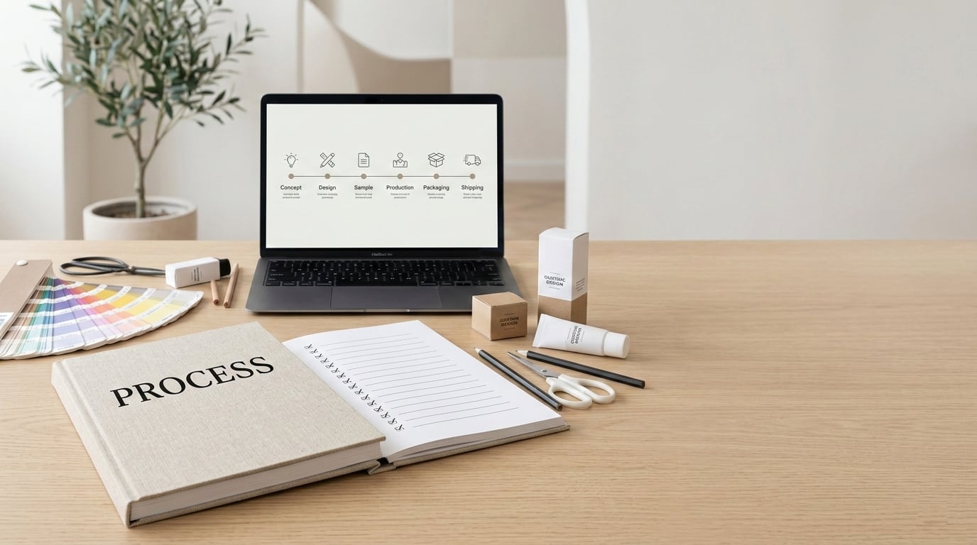 굿즈 제작 프로세스 A to Z: 기획·시안·샘플(QC)·납품 체크리스트