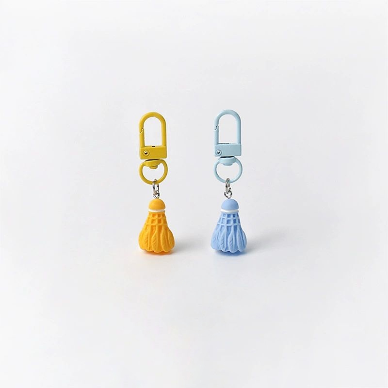 컬러 배드민턴 셔틀콕 키링 - 이미지 2