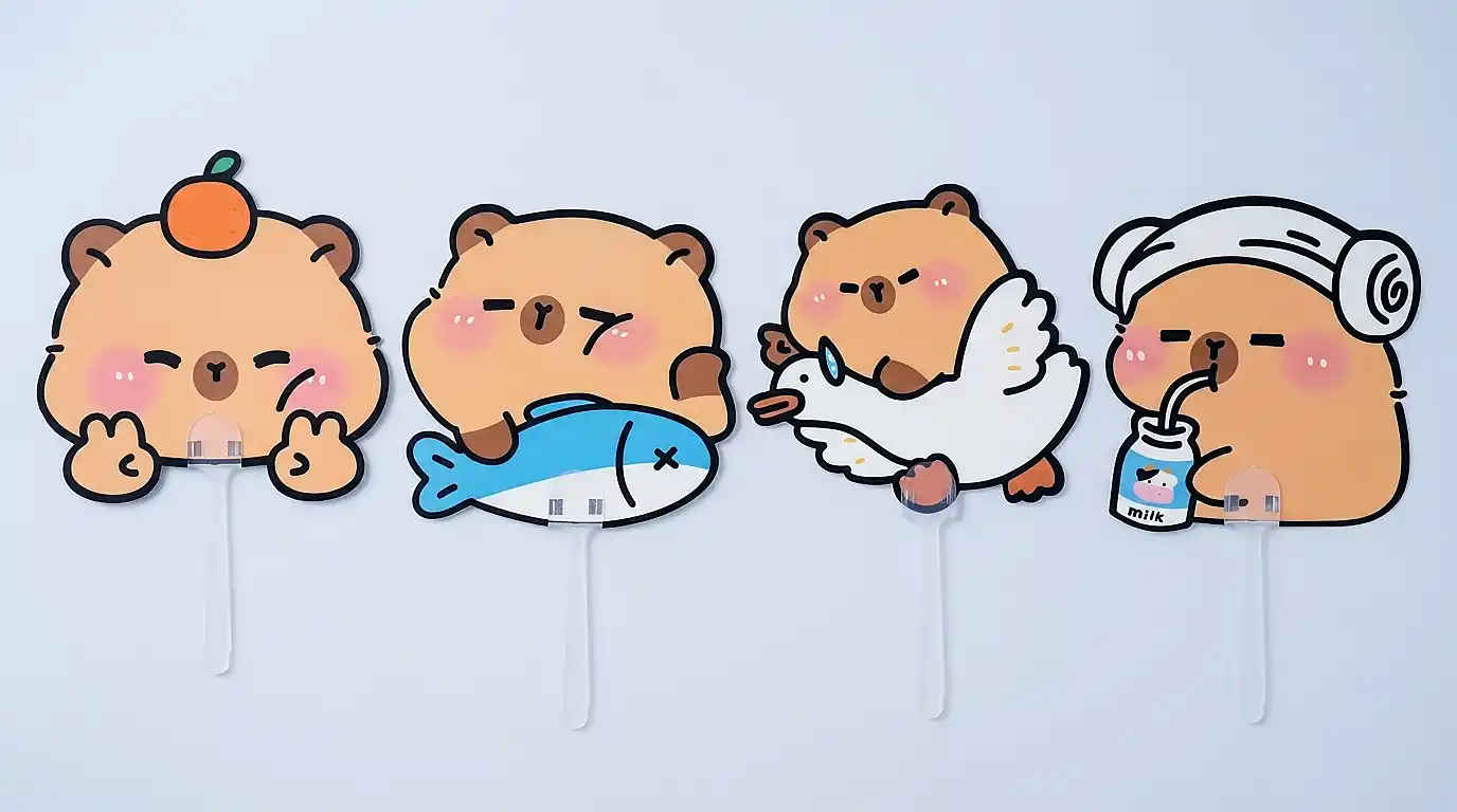 캐릭터 부채 제작