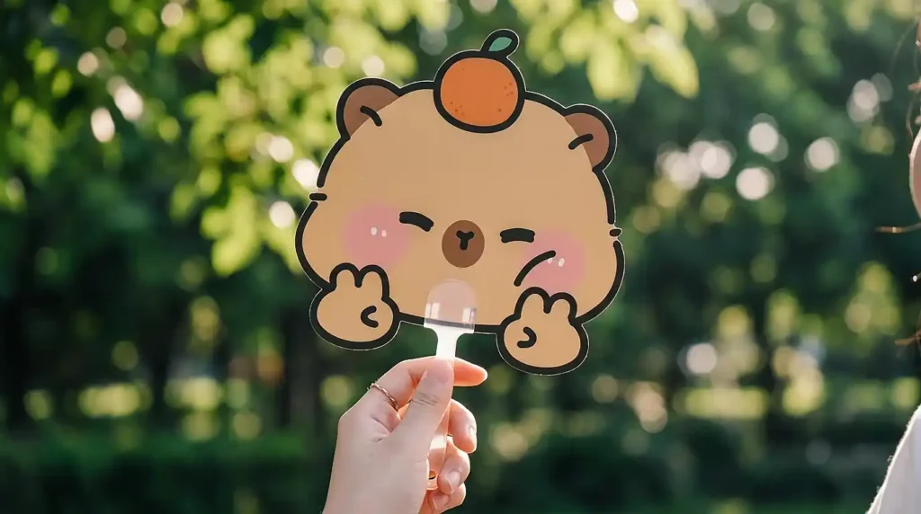 캐릭터 부채 제작
