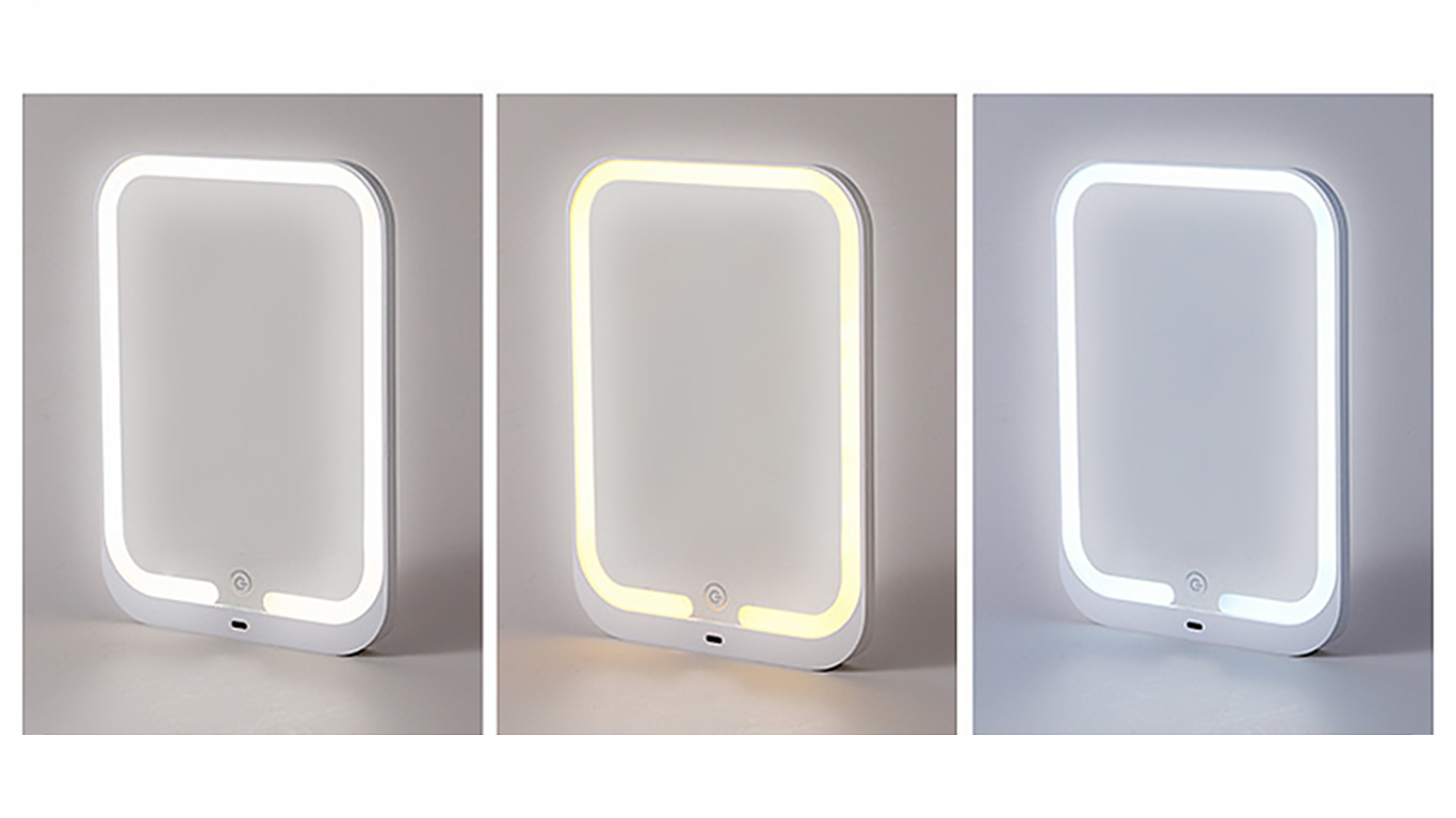LED 조명 거울 밝기와 색상 조절