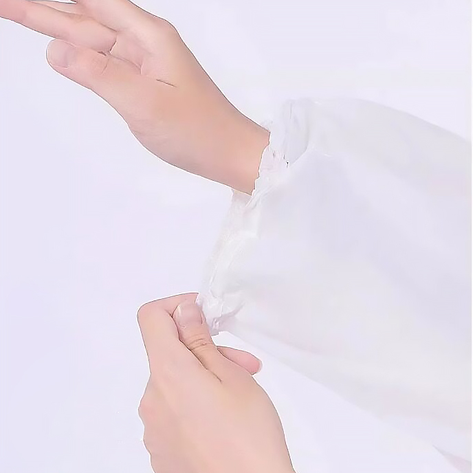 일회용 우비 제작, 로고 넣는 카드형 판촉 우비 5 일회용 우비 소매 끝 고무줄 밴드